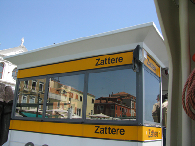 reflections in boat dock windows