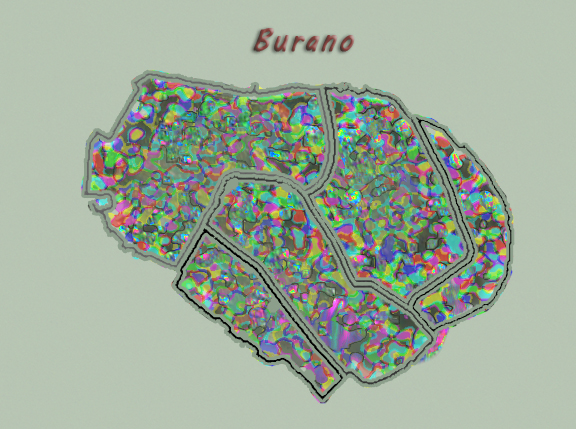 Burano sketch map
