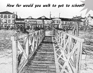 murano activity page 4; walking the plank
                          or walking to school; color page